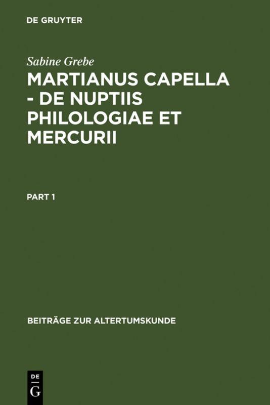 Martianus Capella - De nuptiis Philologiae et Mercurii