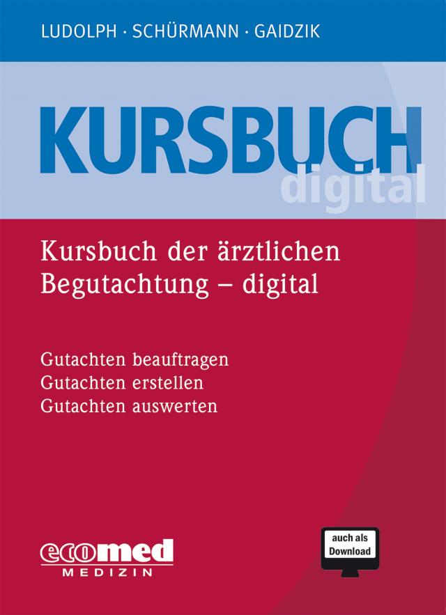 CD Kursbuch ärztliche Begutachtung digital GW