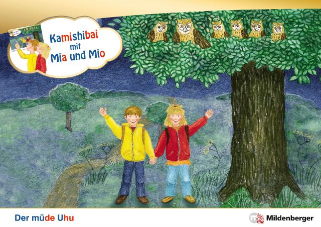 Kamishibai mit Mia und Mio: Der müde Uhu – Set