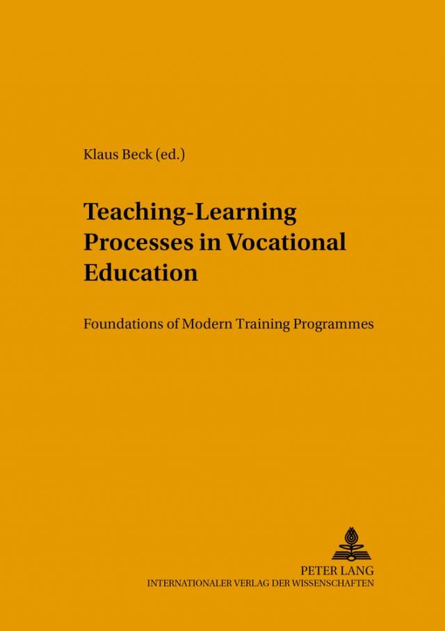Teaching-Learning Processes in Vocational Education
