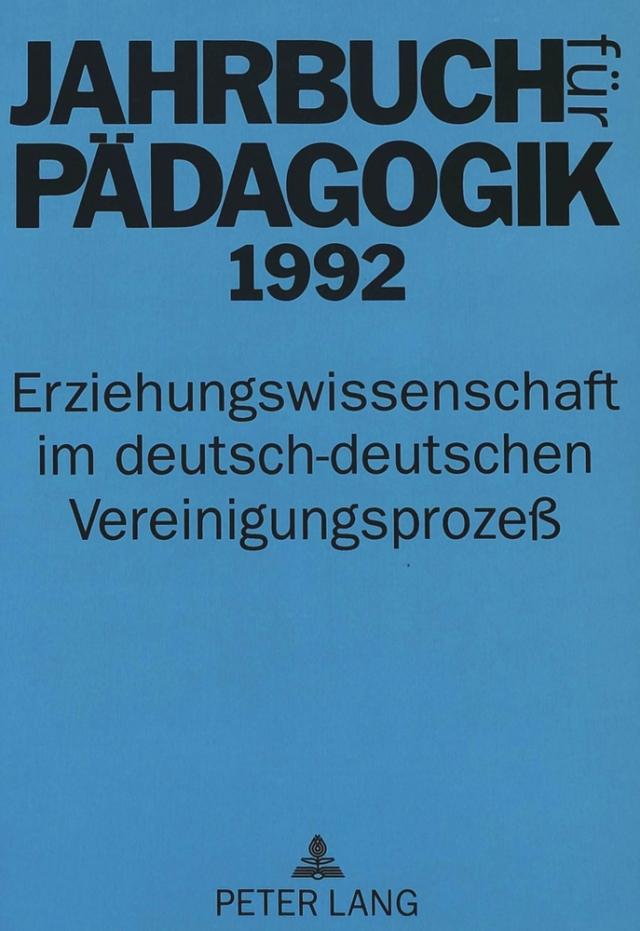 Jahrbuch für Pädagogik 1992