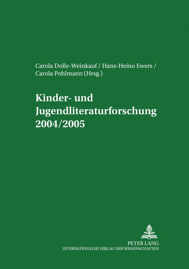 Kinder- und Jugendliteraturforschung 2004/2005