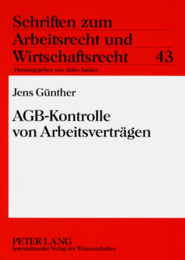 AGB-Kontrolle von Arbeitsverträgen