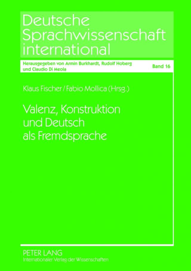 Valenz, Konstruktion und Deutsch als Fremdsprache