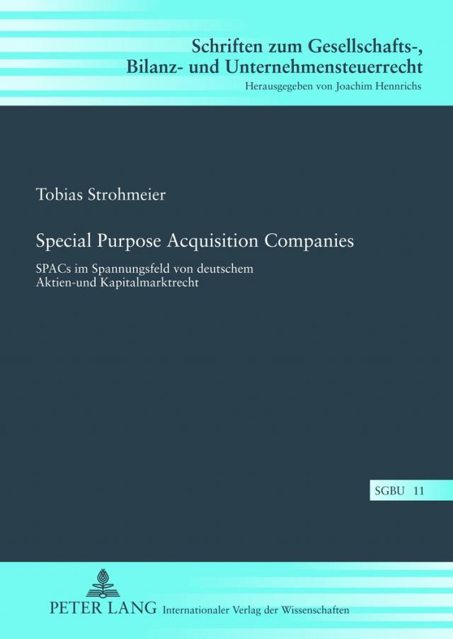 Special Purpose Acquisition Companies