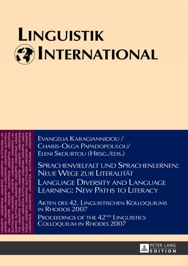 Sprachenvielfalt und Sprachenlernen: Neue Wege zur Literalität / Language Diversity and Language Learning: New Paths to Literacy