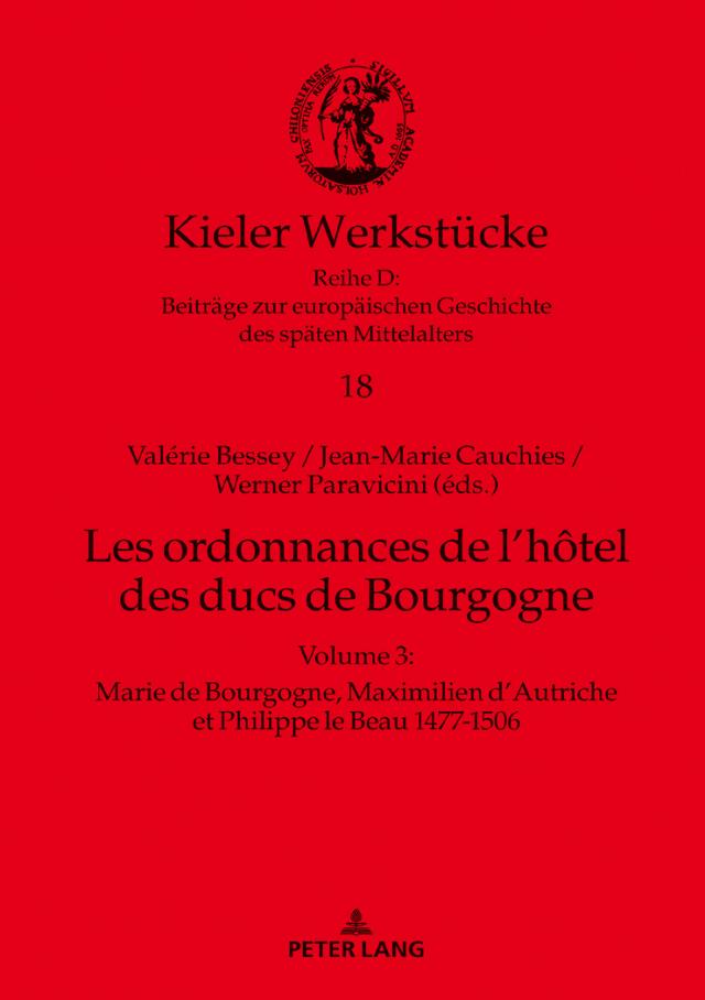 Les ordonnances de l'hôtel des ducs de Bourgogne