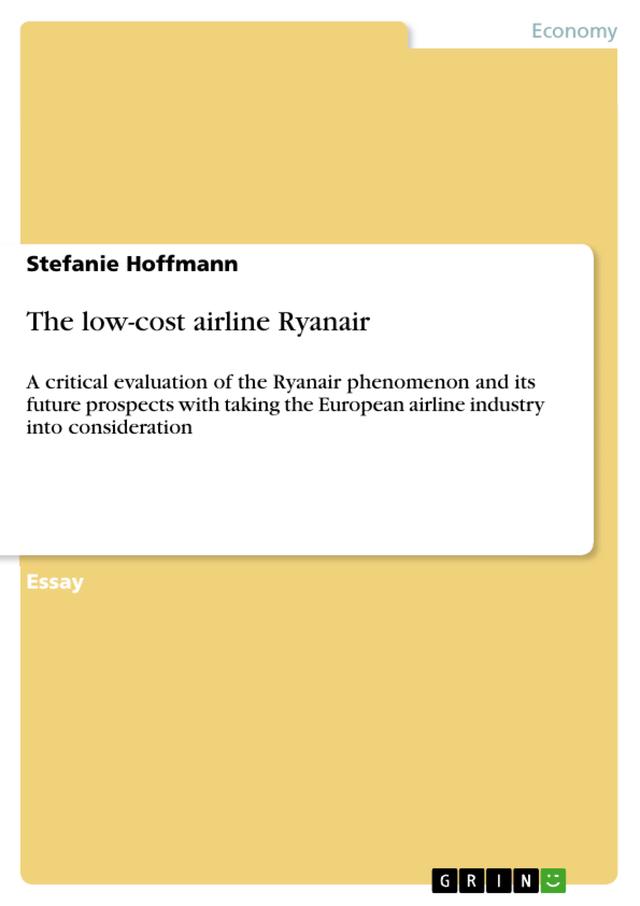 The low-cost airline Ryanair