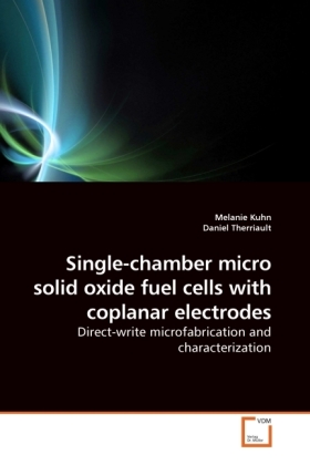 Single-chamber micro solid oxide fuel cells with coplanar electrodes