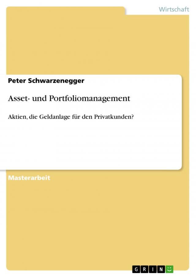 Asset- und Portfoliomanagement