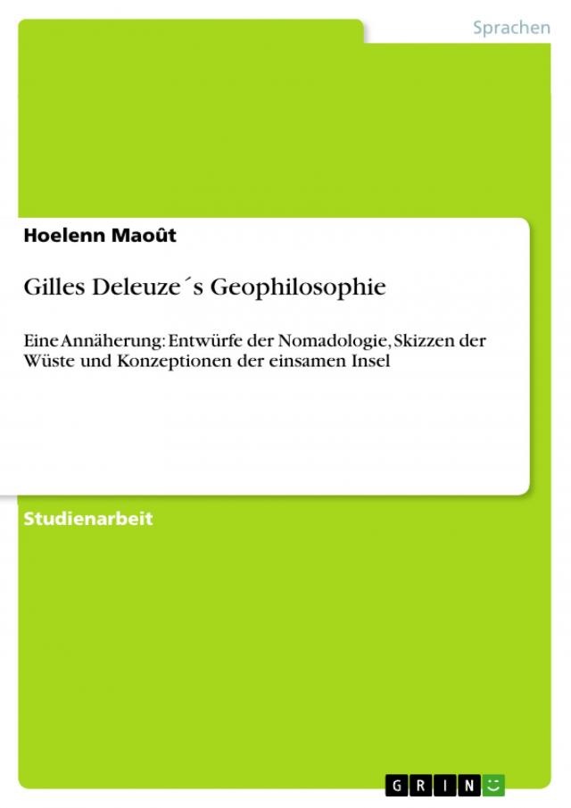 Gilles Deleuze´s Geophilosophie