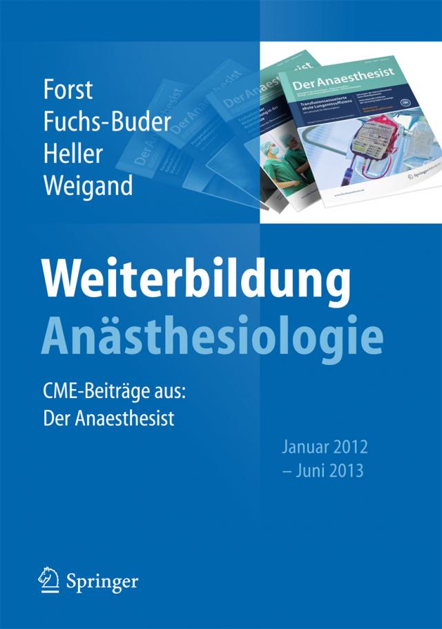 Weiterbildung Anästhesiologie