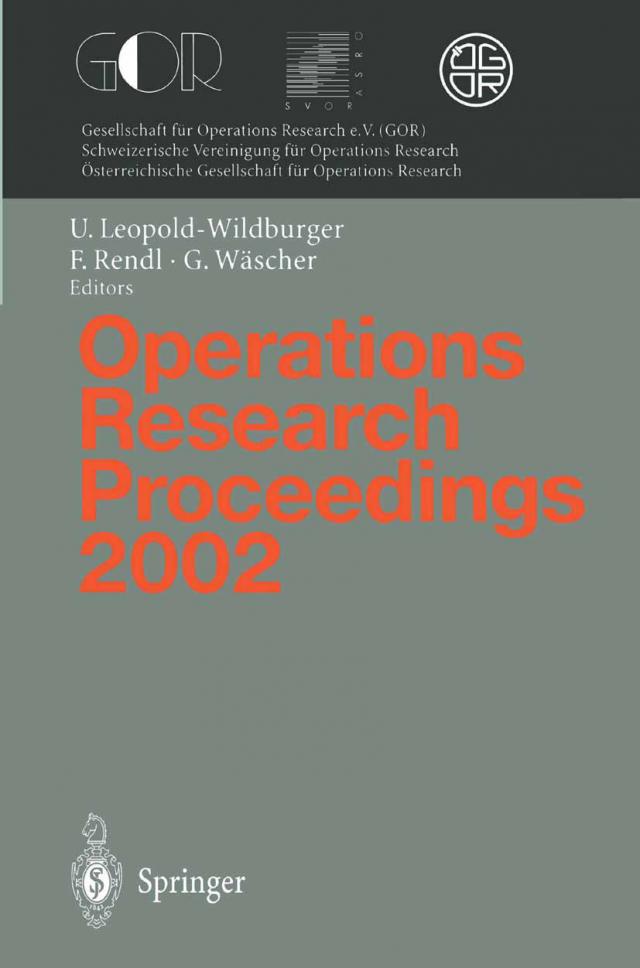 Operations Research Proceedings 2002