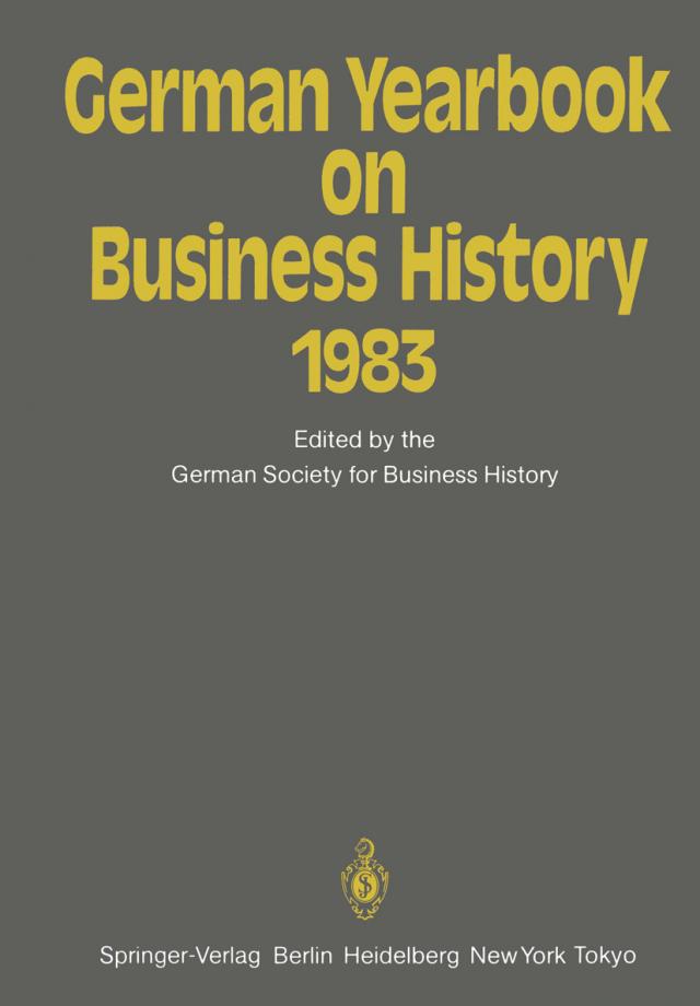 German Yearbook on Business History 1983