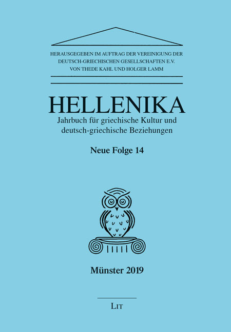 Hellenika. Jahrbuch für griechische Kultur und deutsch-griechische Beziehungen