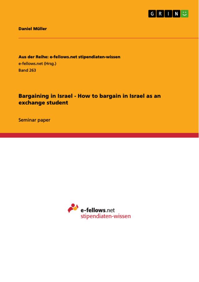 Bargaining in Israel - How to bargain in Israel as an exchange student