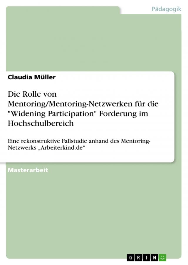 Die Rolle von Mentoring/Mentoring-Netzwerken für die 
