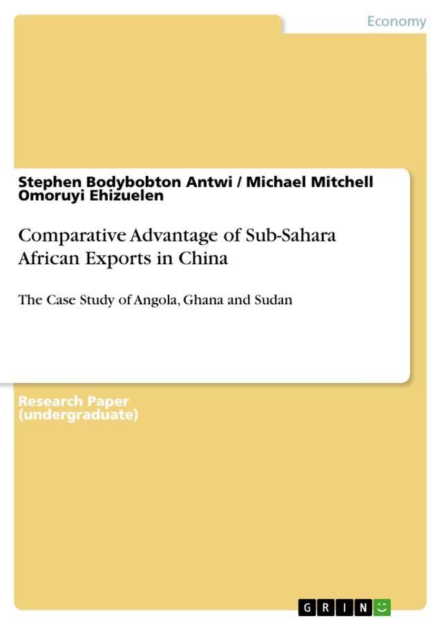 Comparative Advantage of Sub-Sahara African Exports in China
