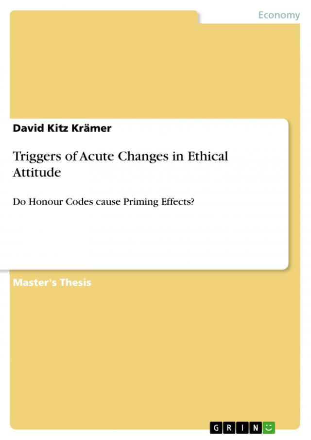 Triggers of Acute Changes in Ethical Attitude