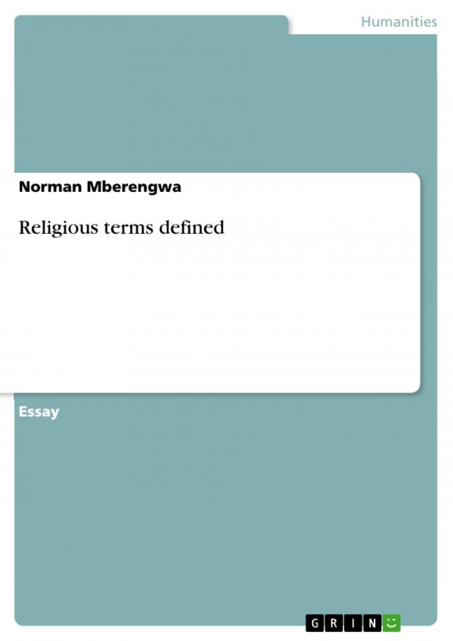 Religious terms defined