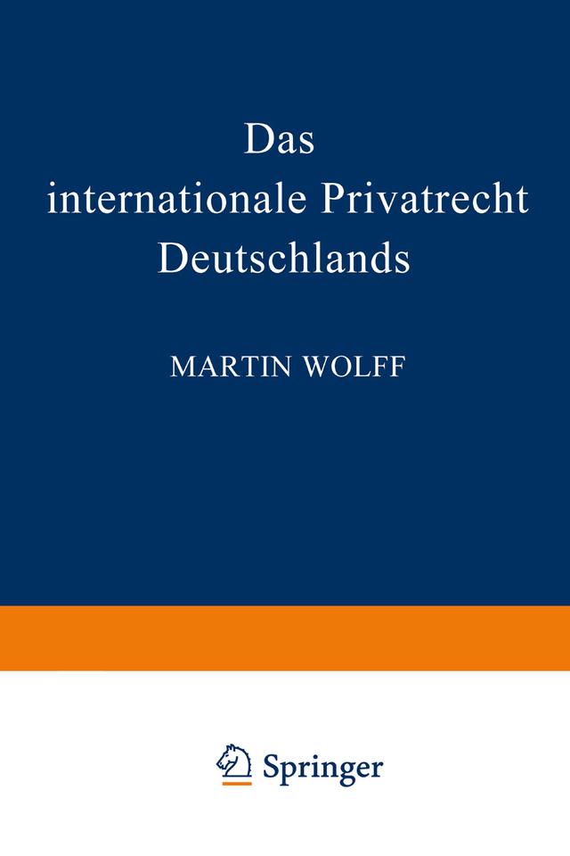 Das internationale Privatrecht Deutschlands