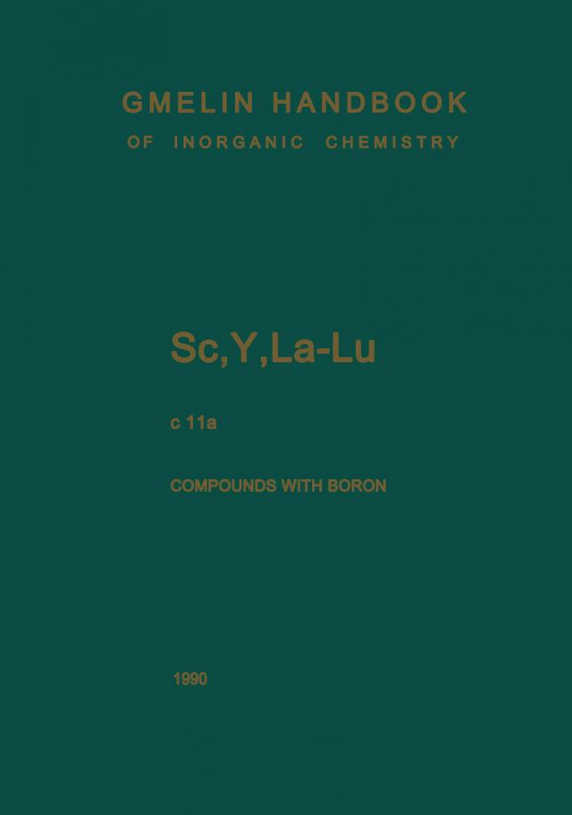 Sc, Y, La-Lu. Rare Earth Elements