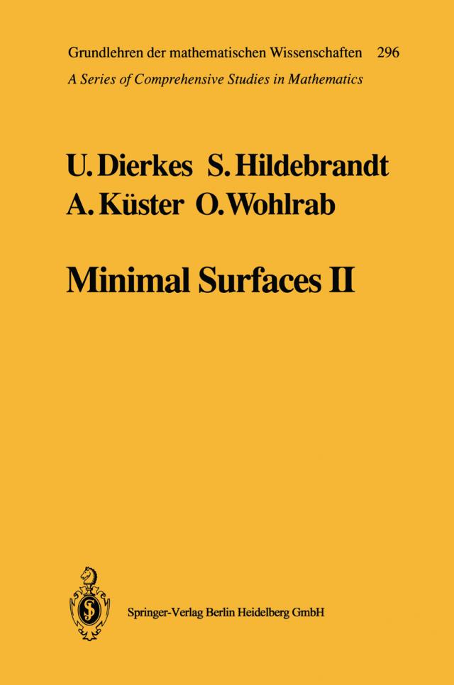 Minimal Surfaces II