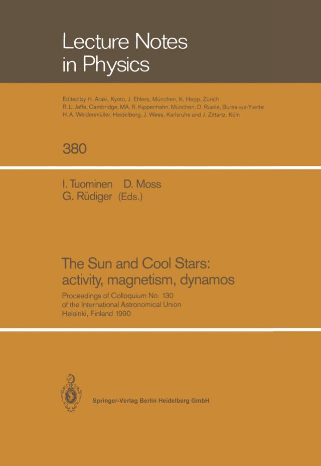 The Sun and Cool Stars: activity, magnetism, dynamos