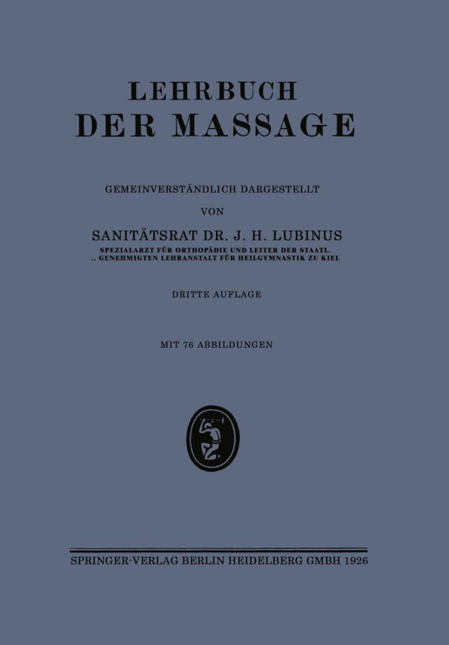Lehrbuch der Massage