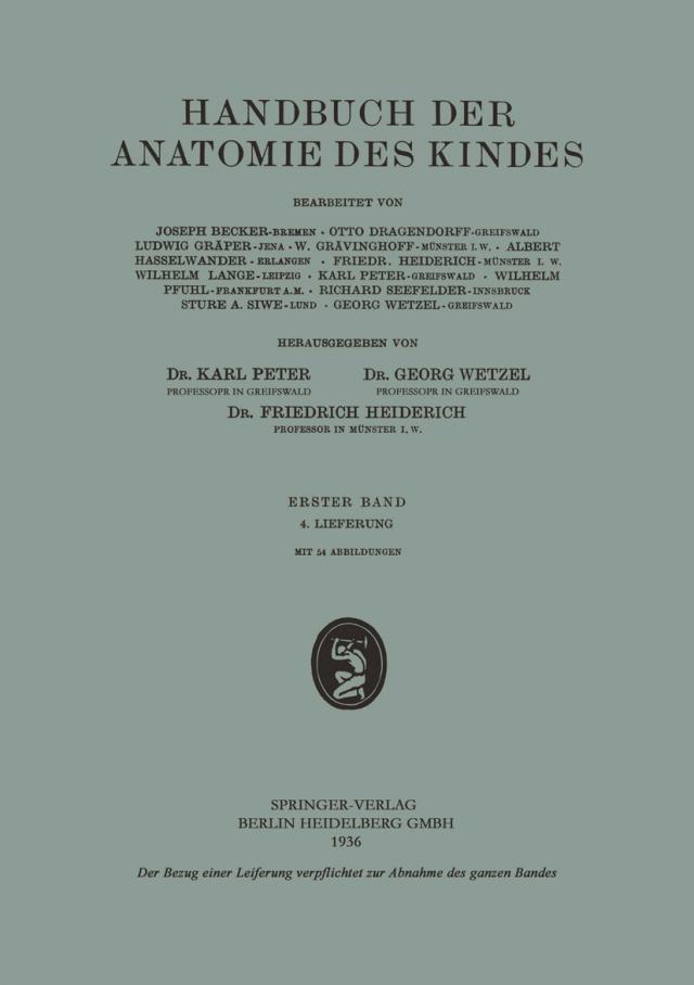Handbuch der Anatomie des Kindes
