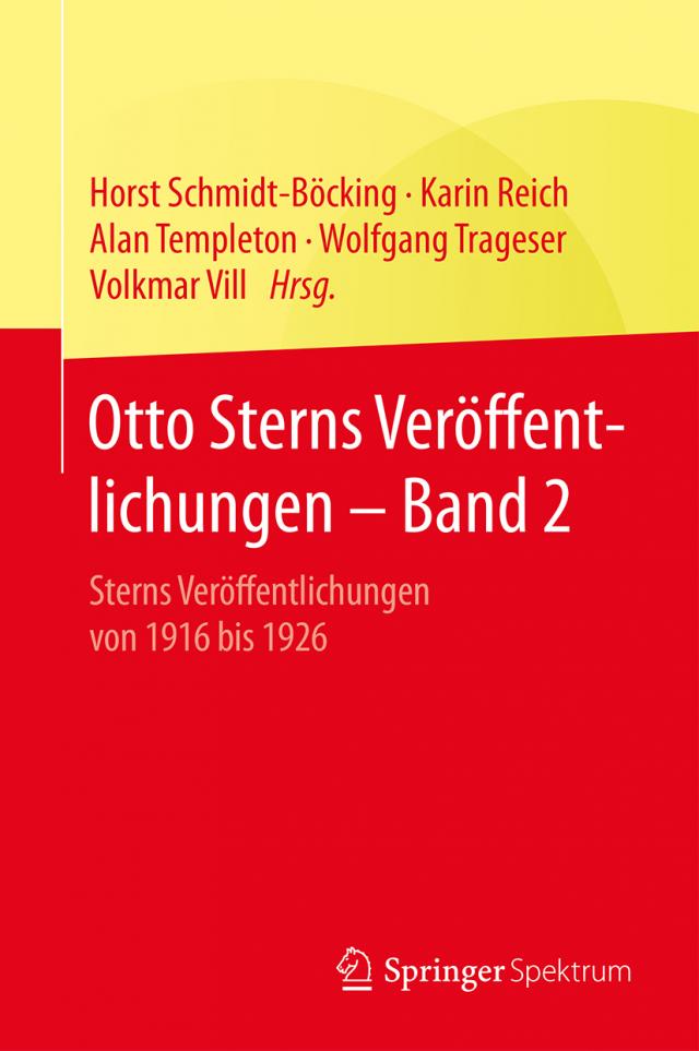 Otto Sterns Veröffentlichungen – Band 2