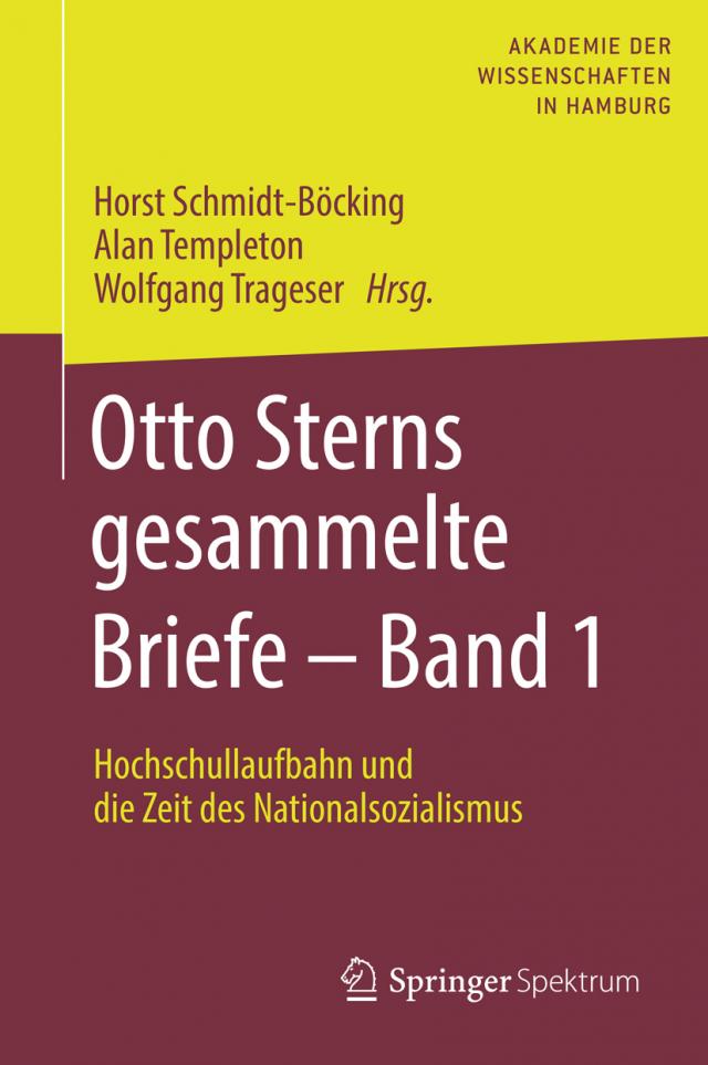 Otto Sterns gesammelte Briefe – Band 1