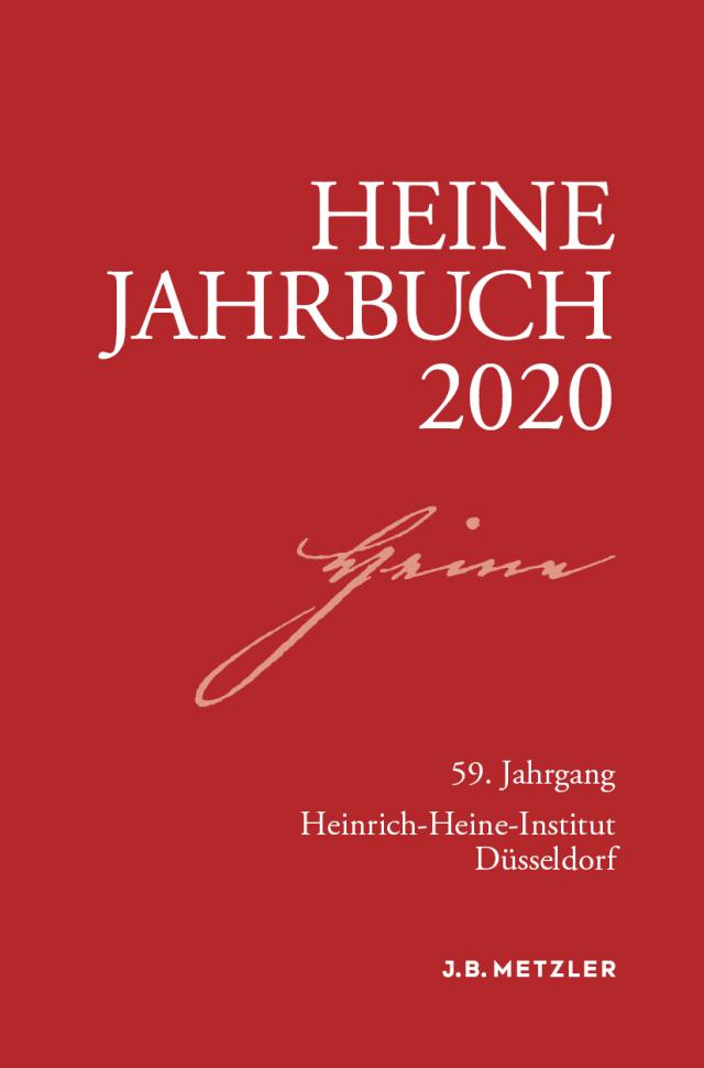 Heine-Jahrbuch 2020 Heine-Jahrbuch  