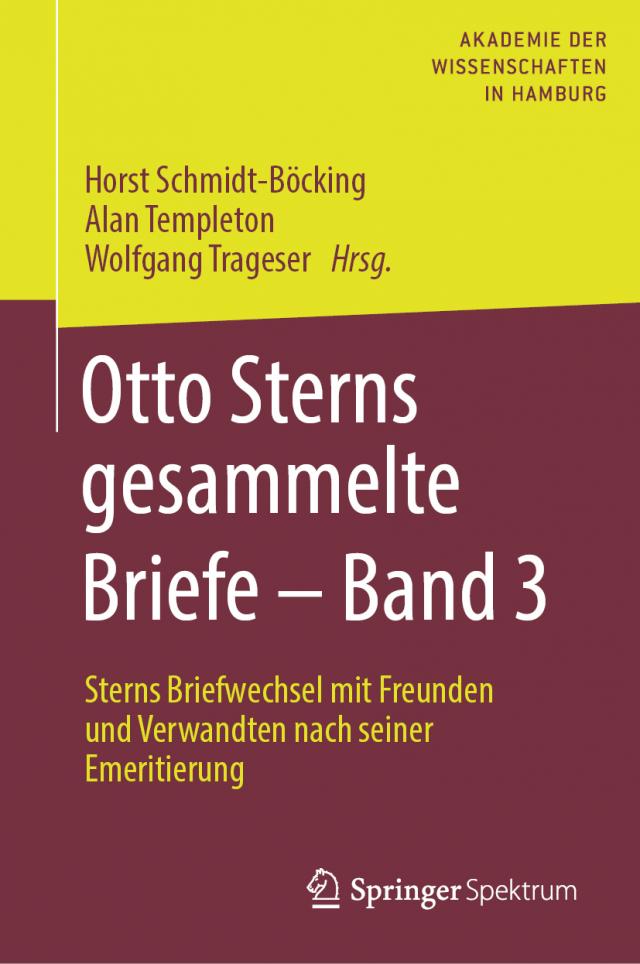 Otto Sterns gesammelte Briefe – Band 3