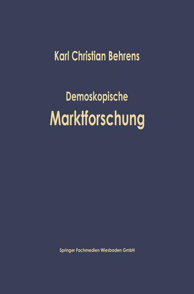 Demoskopische Marktforschung