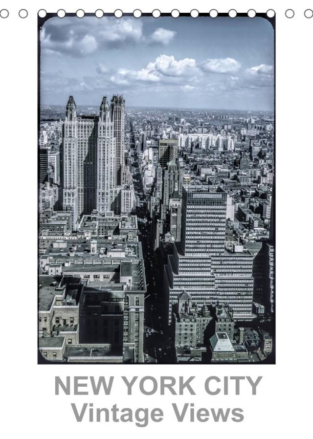 NEW YORK CITY - Vintage Views (Tischkalender 2022 DIN A5 hoch)