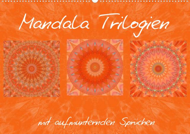 Mandala TrilogienAT-Version (Wandkalender 2022 DIN A2 quer)