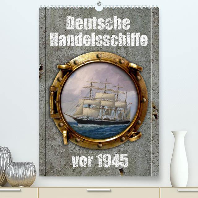 Deutsche Handelsschiffe vor 1945 (Premium, hochwertiger DIN A2 Wandkalender 2022, Kunstdruck in Hochglanz)