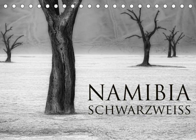 Namibia schwarzweiß (Tischkalender 2022 DIN A5 quer)