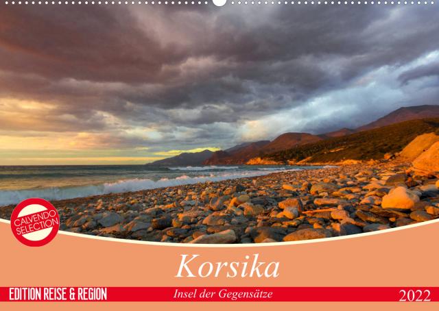 Korsika - Insel der Gegensätze (Wandkalender 2022 DIN A2 quer)