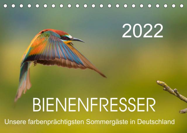 Bienenfresser, unsere farbenprächtigsten Sommergäste in Deutschland (Tischkalender 2022 DIN A5 quer)