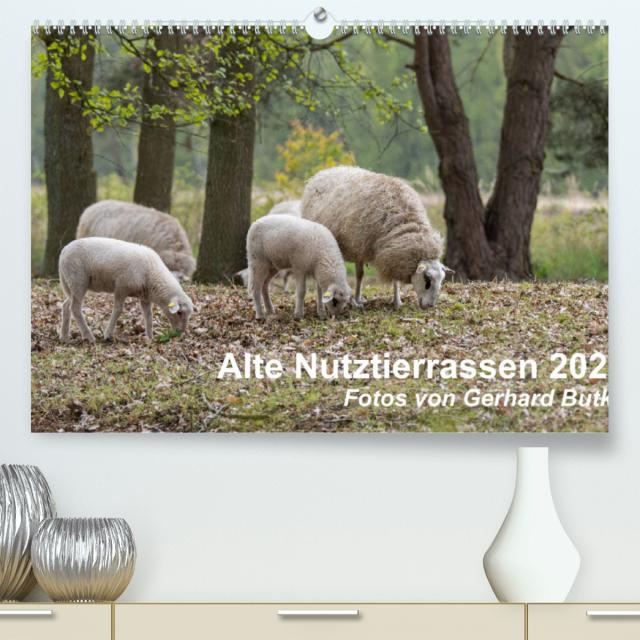 Alte Nutztierrassen 2022 (Premium, hochwertiger DIN A2 Wandkalender 2022, Kunstdruck in Hochglanz)