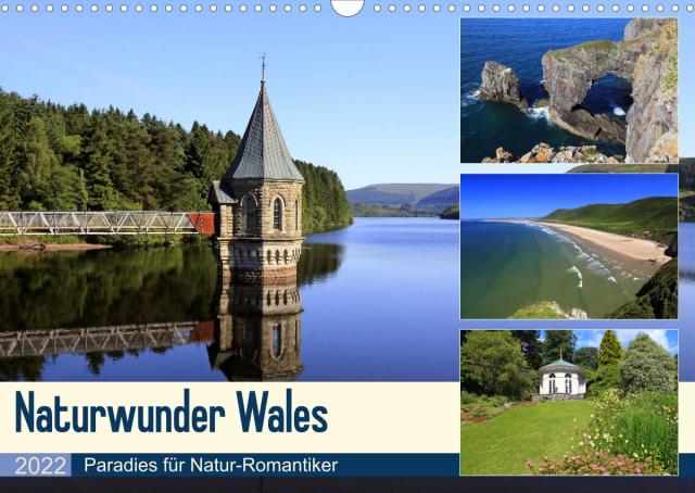 Naturwunder Wales (Wandkalender 2022 DIN A3 quer)