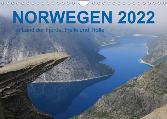 Norwegen 2022 - Im Land der Fjorde, Fjelle und Trolle (Wandkalender 2022 DIN A4 quer)