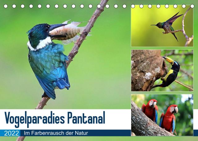 Vogelparadies Pantanal (Tischkalender 2022 DIN A5 quer)
