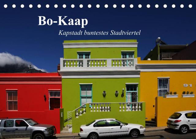 Bo-Kaap - Kapstadt buntestes Stadtviertel (Tischkalender 2022 DIN A5 quer)
