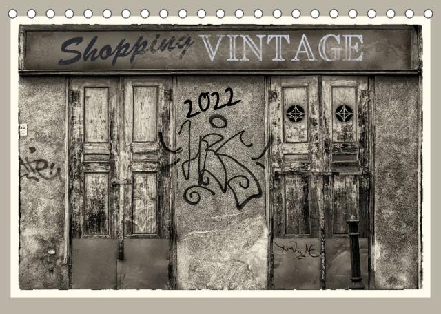 Shopping Vintage (Tischkalender 2022 DIN A5 quer)