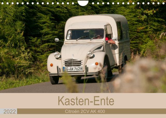 Kasten - Ente Citroën 2 CV AK 400 (Wandkalender 2022 DIN A4 quer)
