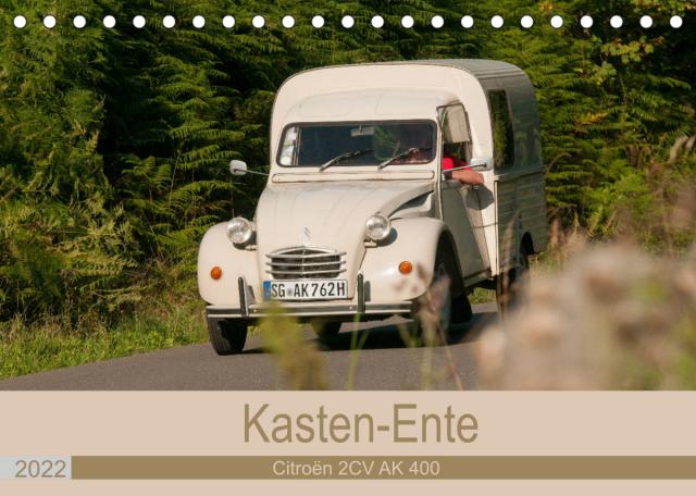 Kasten - Ente Citroën 2 CV AK 400 (Tischkalender 2022 DIN A5 quer)