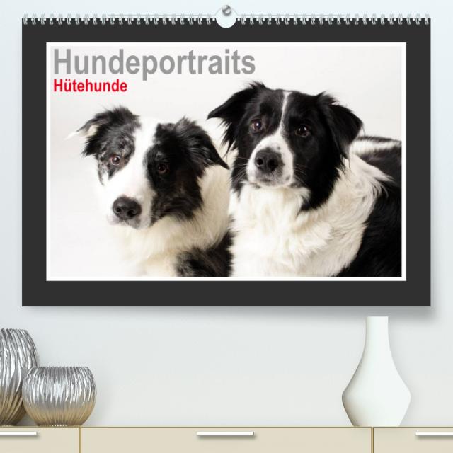 Hundeportraits - Hütehunde (Premium, hochwertiger DIN A2 Wandkalender 2023, Kunstdruck in Hochglanz)